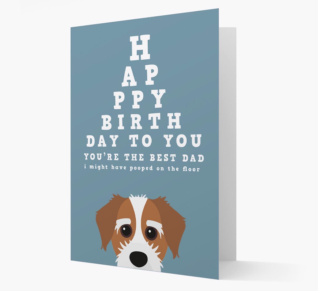 Happy Birthday Dad: Personalised Card with {breedFullName} Icon