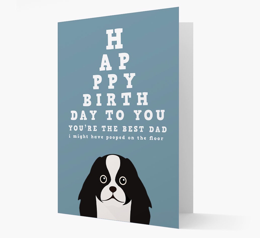 Happy Birthday Dad: Personalised Card with {breedFullName} Icon
