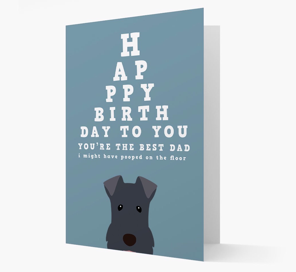 Happy Birthday Dad: Personalised Card with {breedFullName} Icon