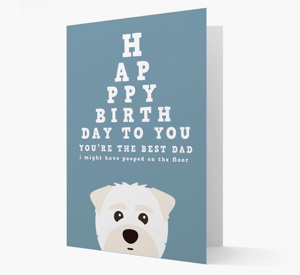 Happy Birthday Dad: Personalised Card with {breedFullName} Icon