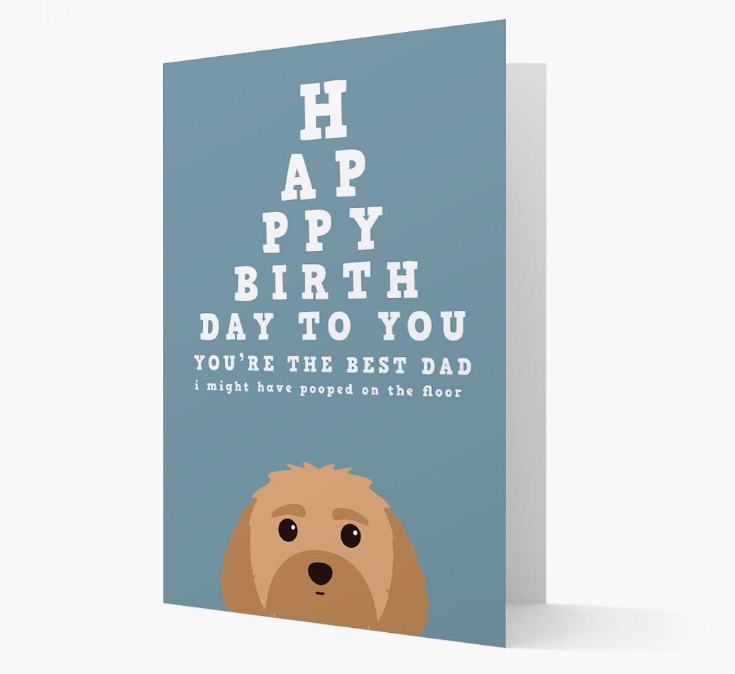 Happy Birthday Dad: Personalised Card with {breedFullName} Icon