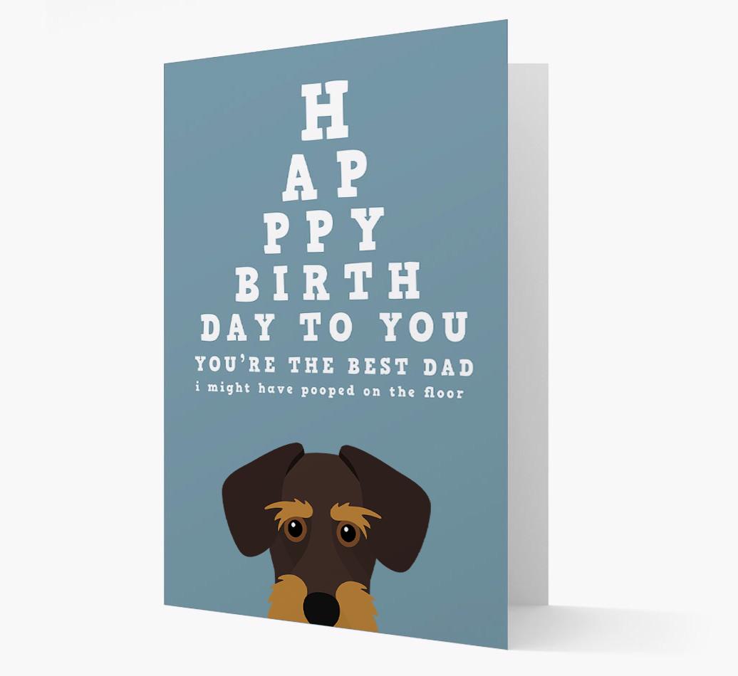 Happy Birthday Dad: Personalised Card with {breedFullName} Icon