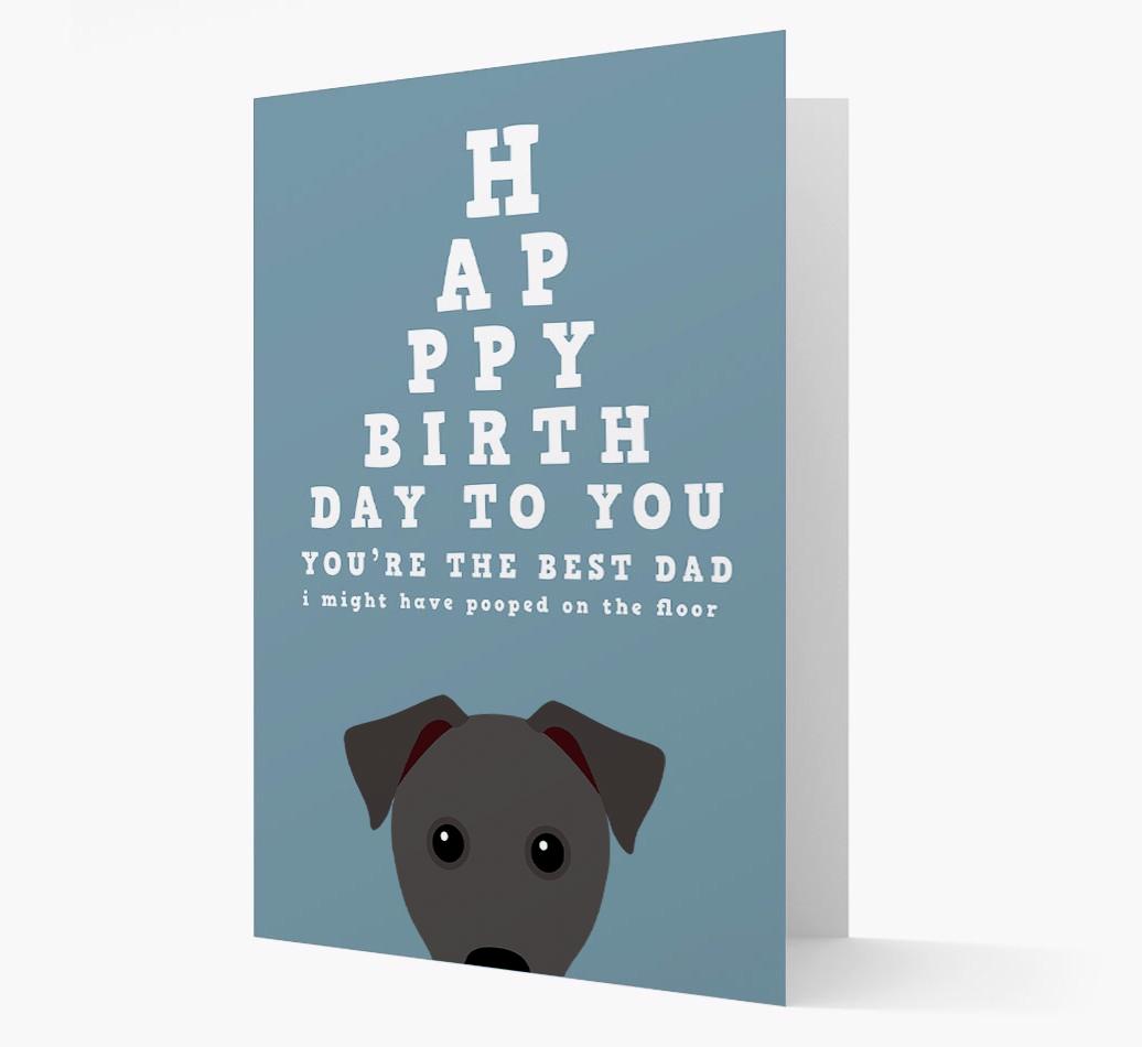 Happy Birthday Dad: Personalised Card with {breedFullName} Icon