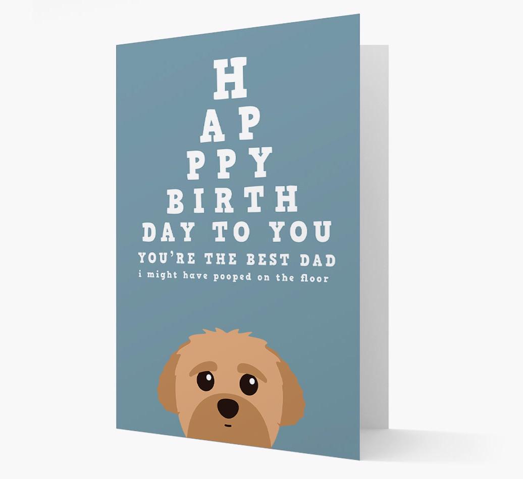 Happy Birthday Dad: Personalised Card with {breedFullName} Icon