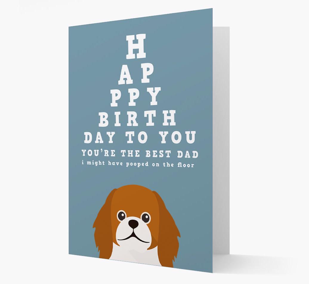 Happy Birthday Dad: Personalised Card with {breedFullName} Icon