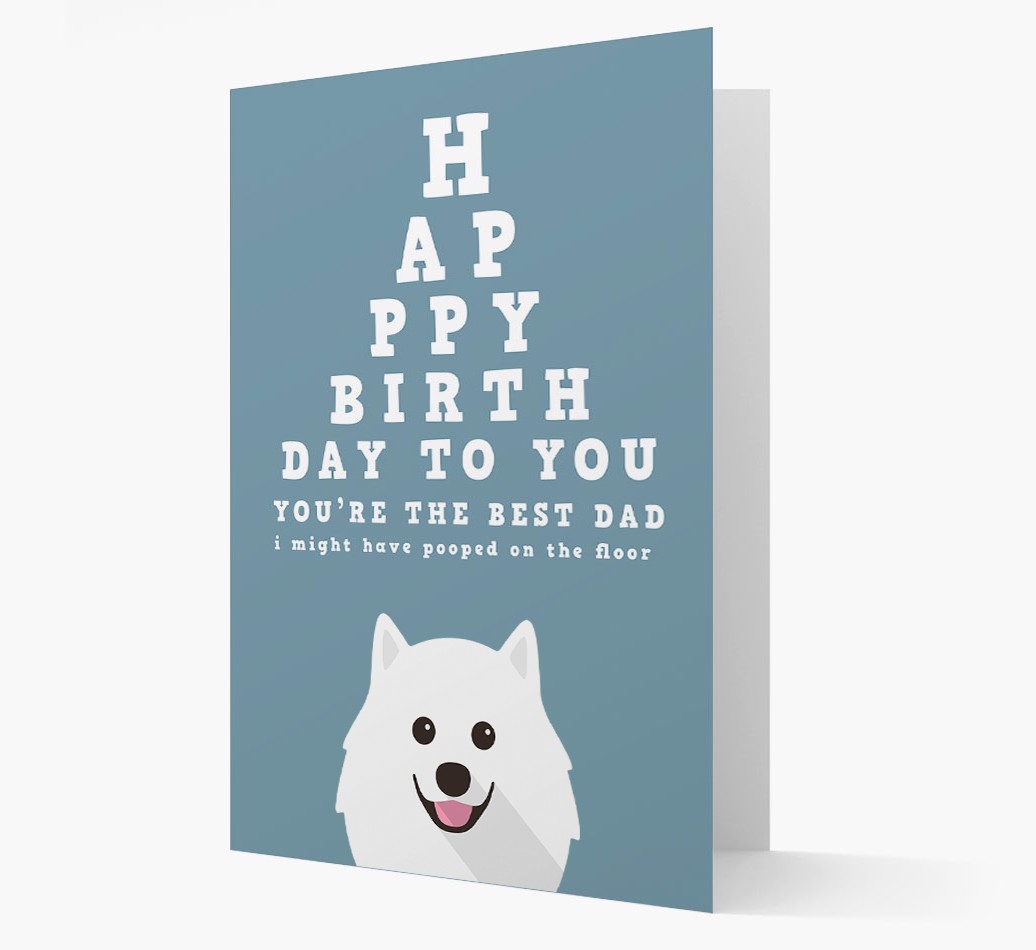 Happy Birthday Dad: Personalised Card with {breedFullName} Icon