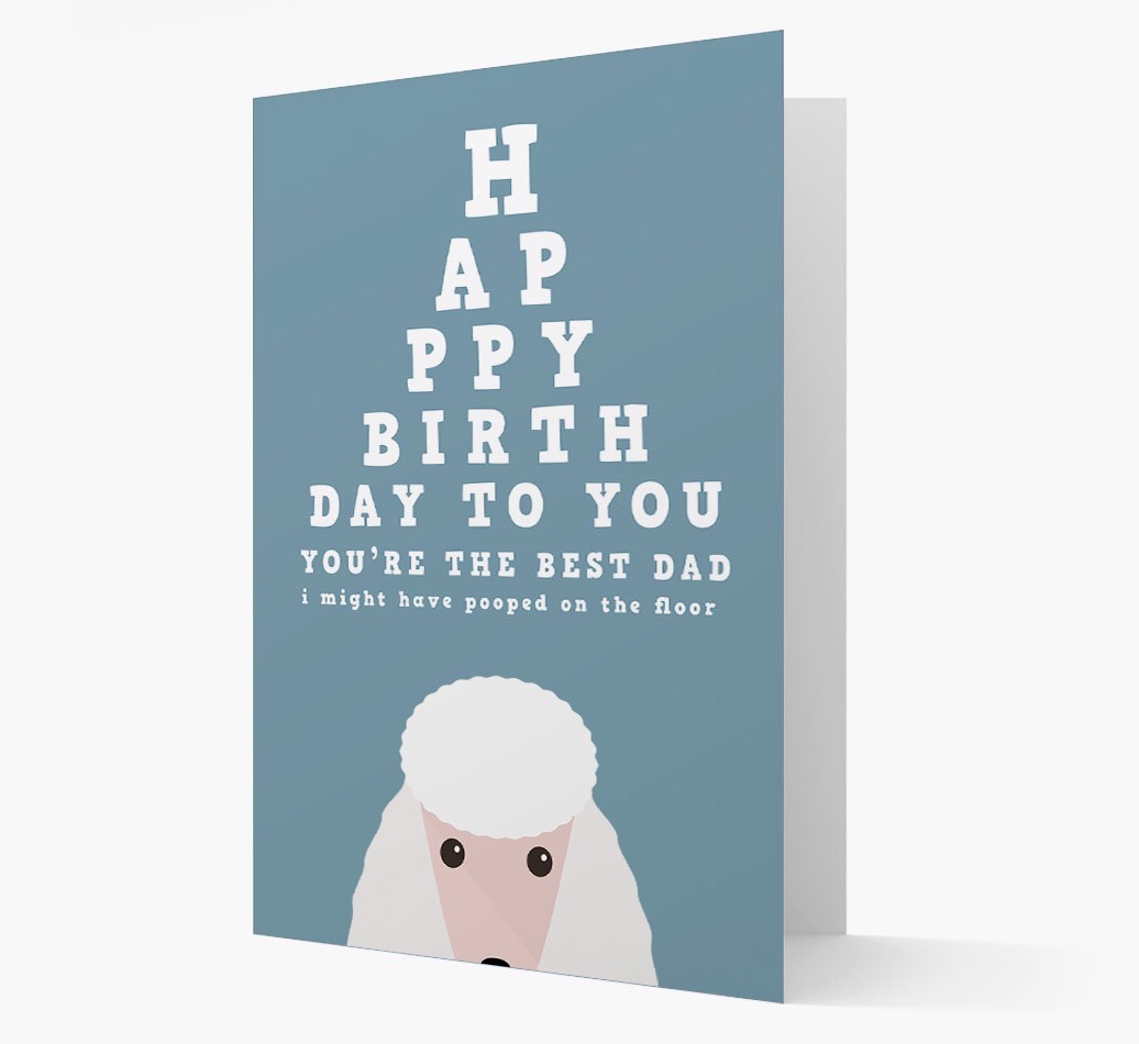 Happy Birthday Dad: Personalised Card with {breedFullName} Icon