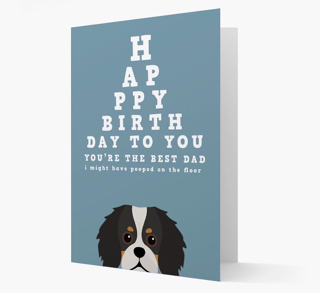 Happy Birthday Dad: Personalised Card with {breedFullName} Icon