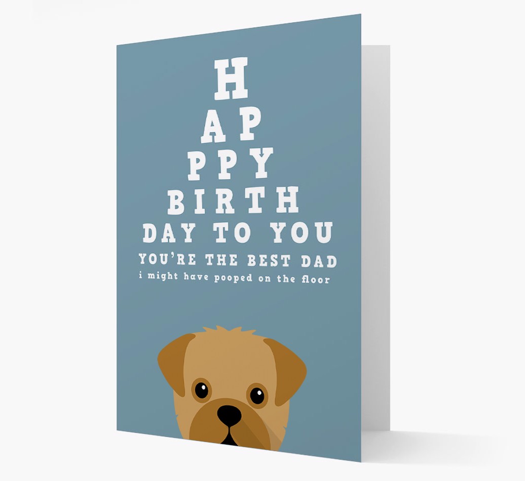 Happy Birthday Dad: Personalised Card with {breedFullName} Icon