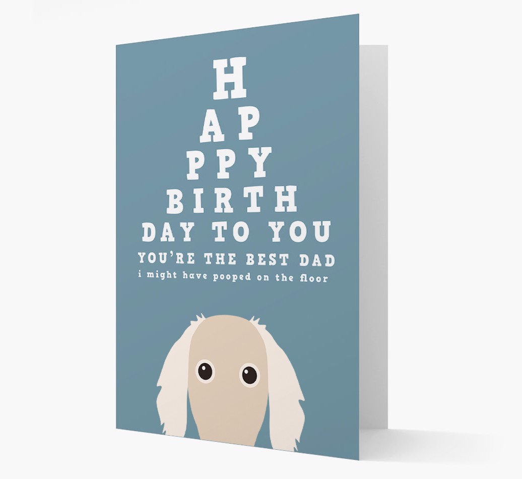 Happy Birthday Dad: Personalised Card with {breedFullName} Icon