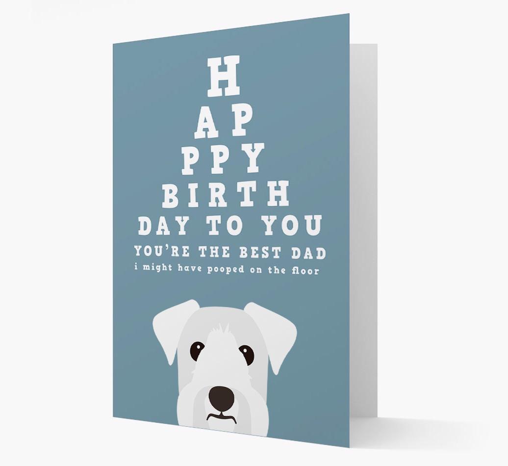 Happy Birthday Dad: Personalised Card with {breedFullName} Icon