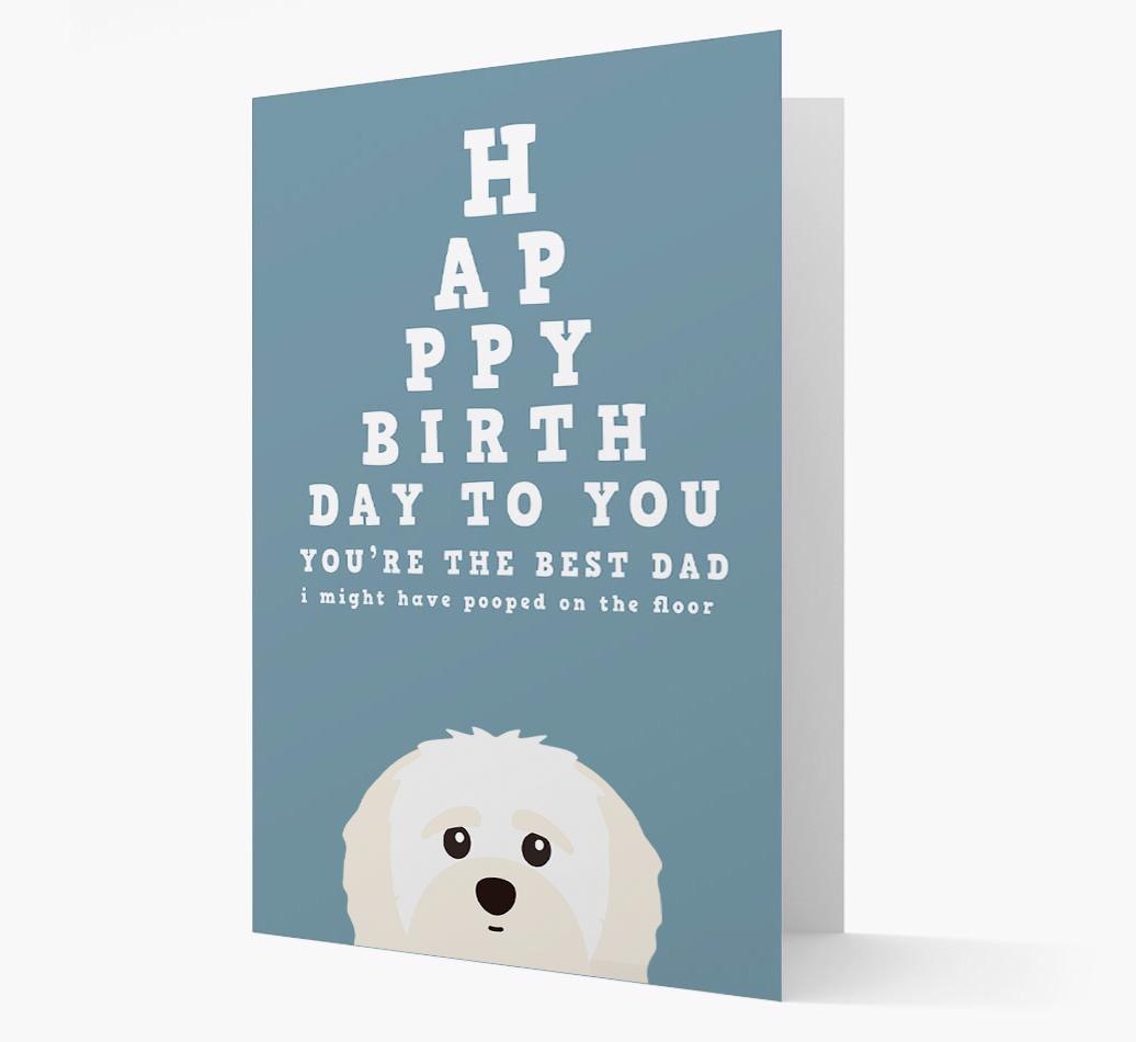Happy Birthday Dad: Personalised Card with {breedFullName} Icon