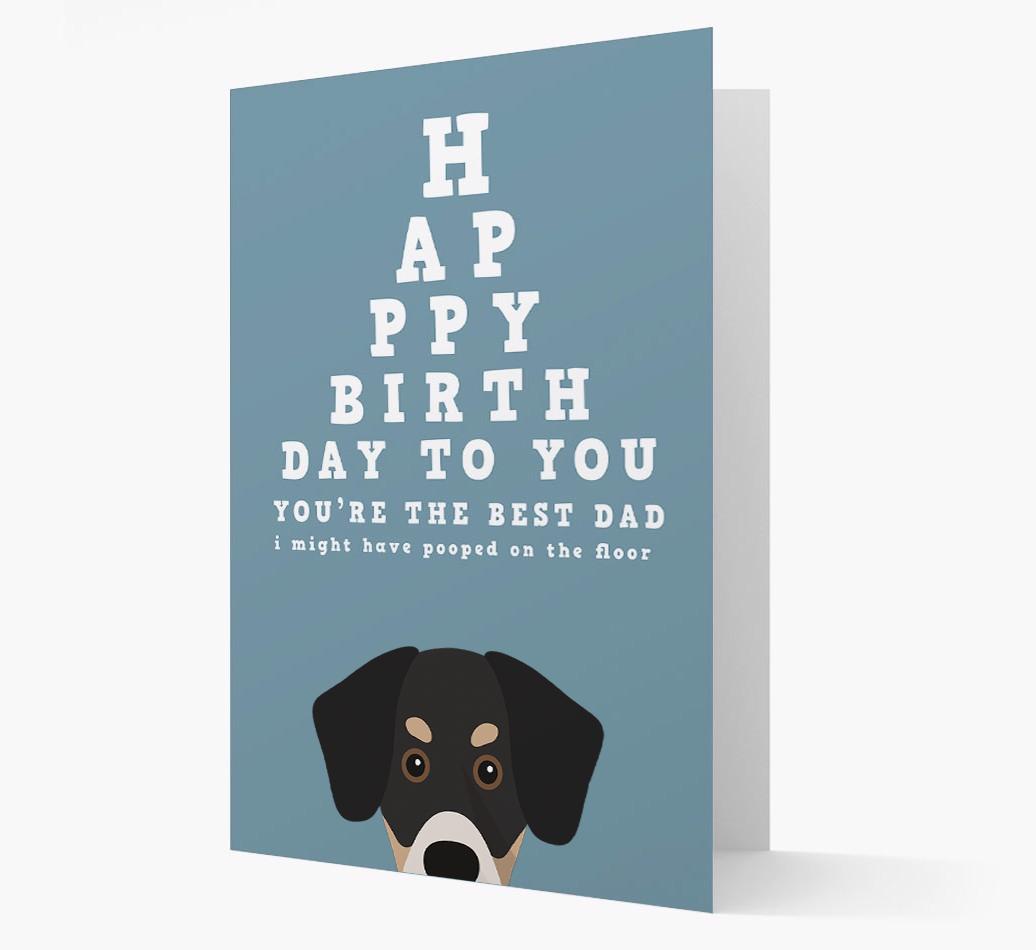 Happy Birthday Dad: Personalised Card with {breedFullName} Icon