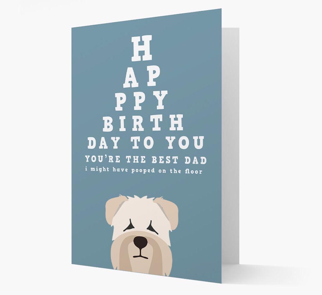 Happy Birthday Dad: Personalised Card with {breedFullName} Icon