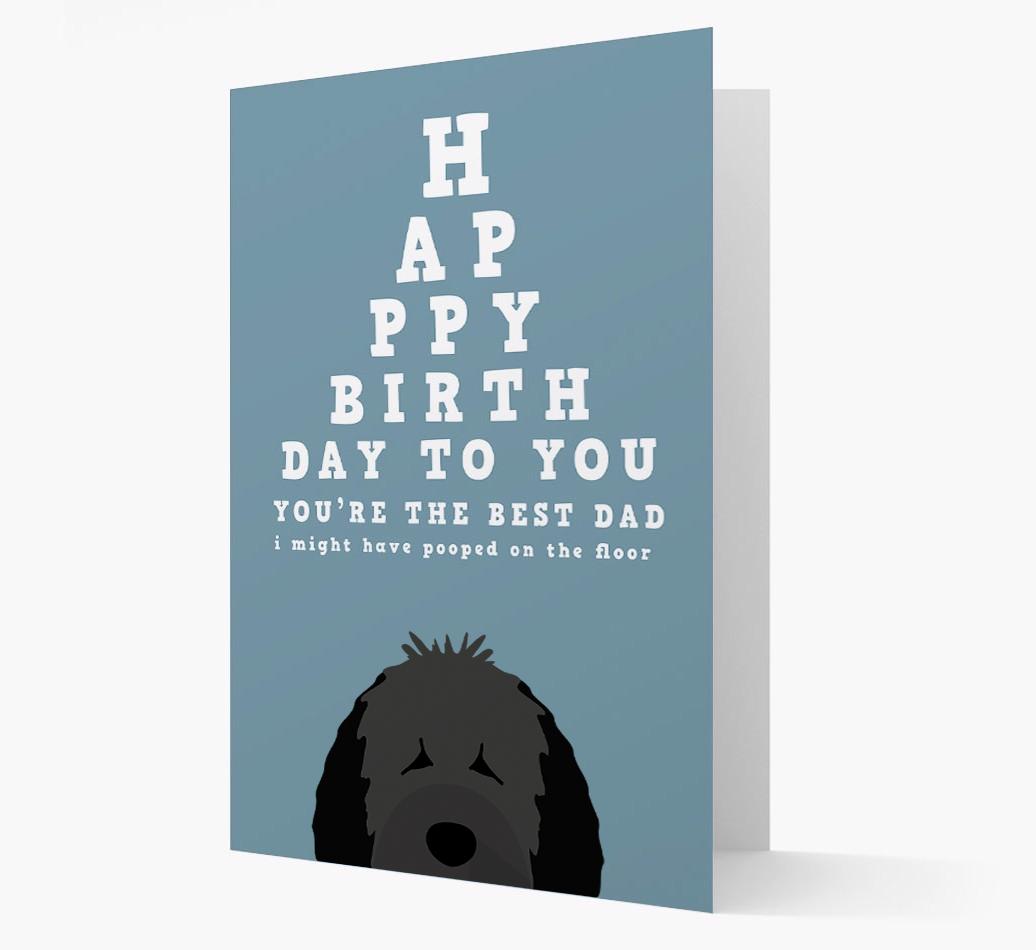 Happy Birthday Dad: Personalised Card with {breedFullName} Icon