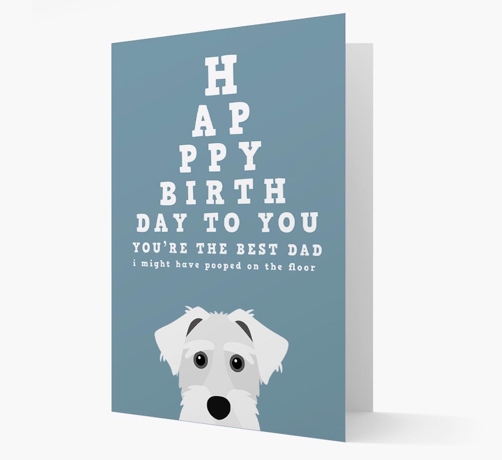 Happy Birthday Dad: Personalised Card with {breedFullName} Icon
