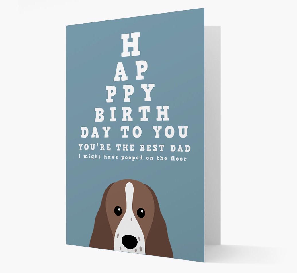 Happy Birthday Dad: Personalised Card with {breedFullName} Icon