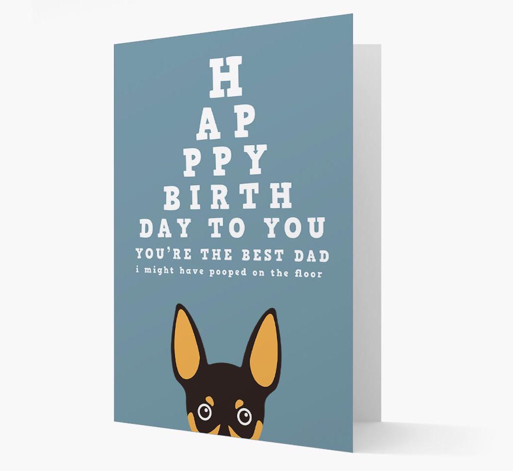 Happy Birthday Dad: Personalised Card with {breedFullName} Icon