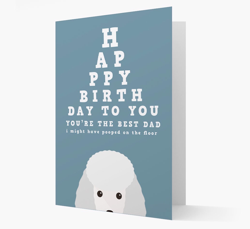 Happy Birthday Dad: Personalised Card with {breedFullName} Icon