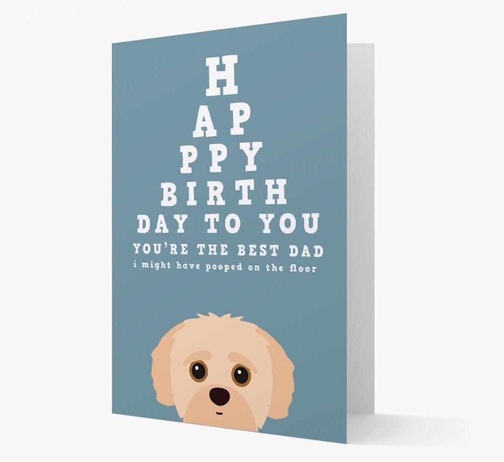Happy Birthday Dad: Personalised Card with {breedFullName} Icon