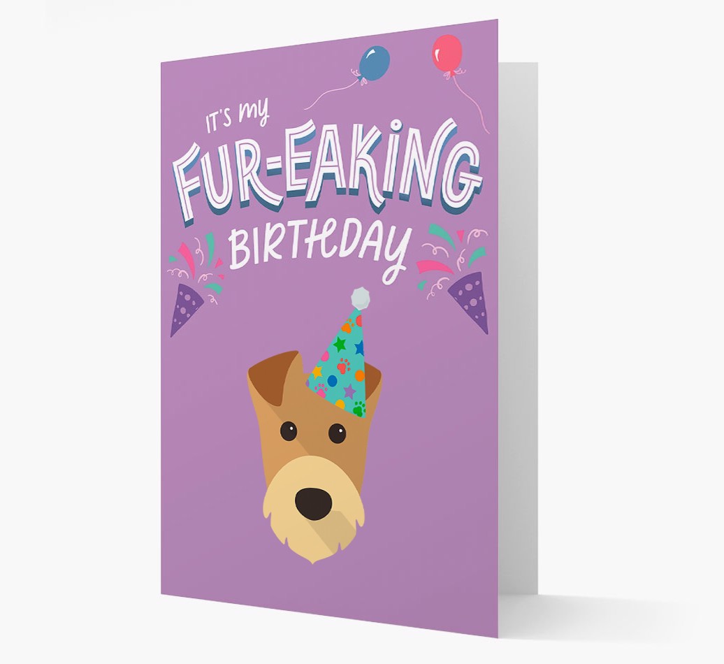 'It's My Fur-eaking Birthday': Personalised {breedFullName} Card