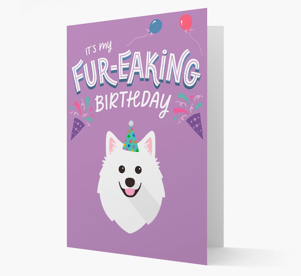 'It's My Fur-eaking Birthday': Personalized {breedFullName} Card