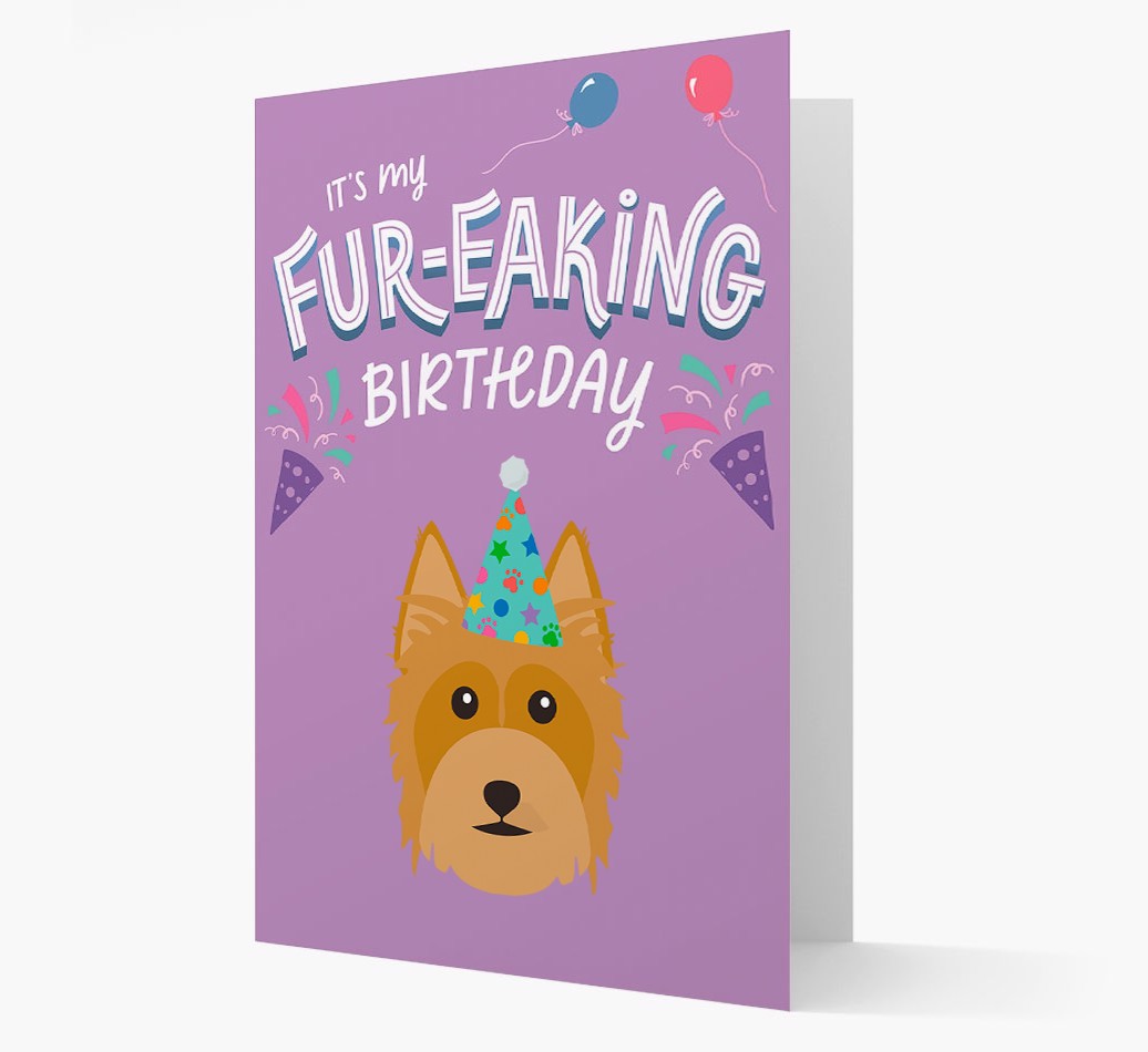 'It's My Fur-eaking Birthday': Personalised {breedFullName} Card