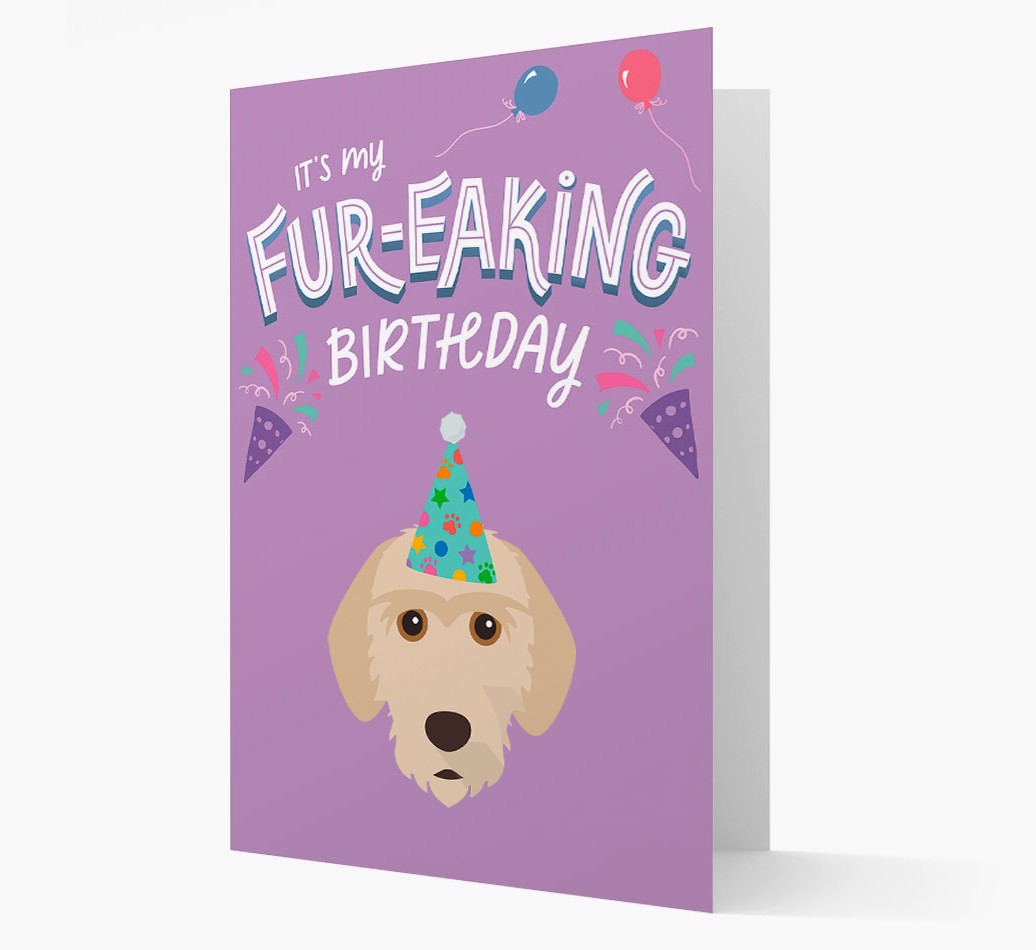 'It's My Fur-eaking Birthday': Personalised {breedFullName} Card