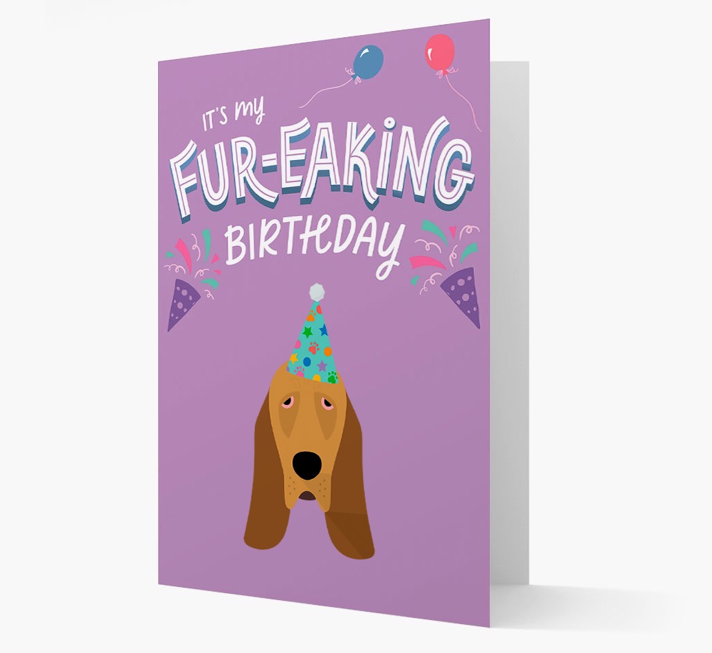 'It's My Fur-eaking Birthday': Personalised {breedFullName} Card