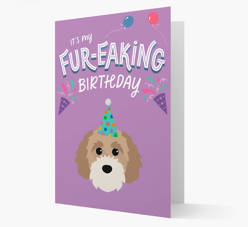 'It's My Fur-eaking Birthday': Personalised {breedFullName} Card