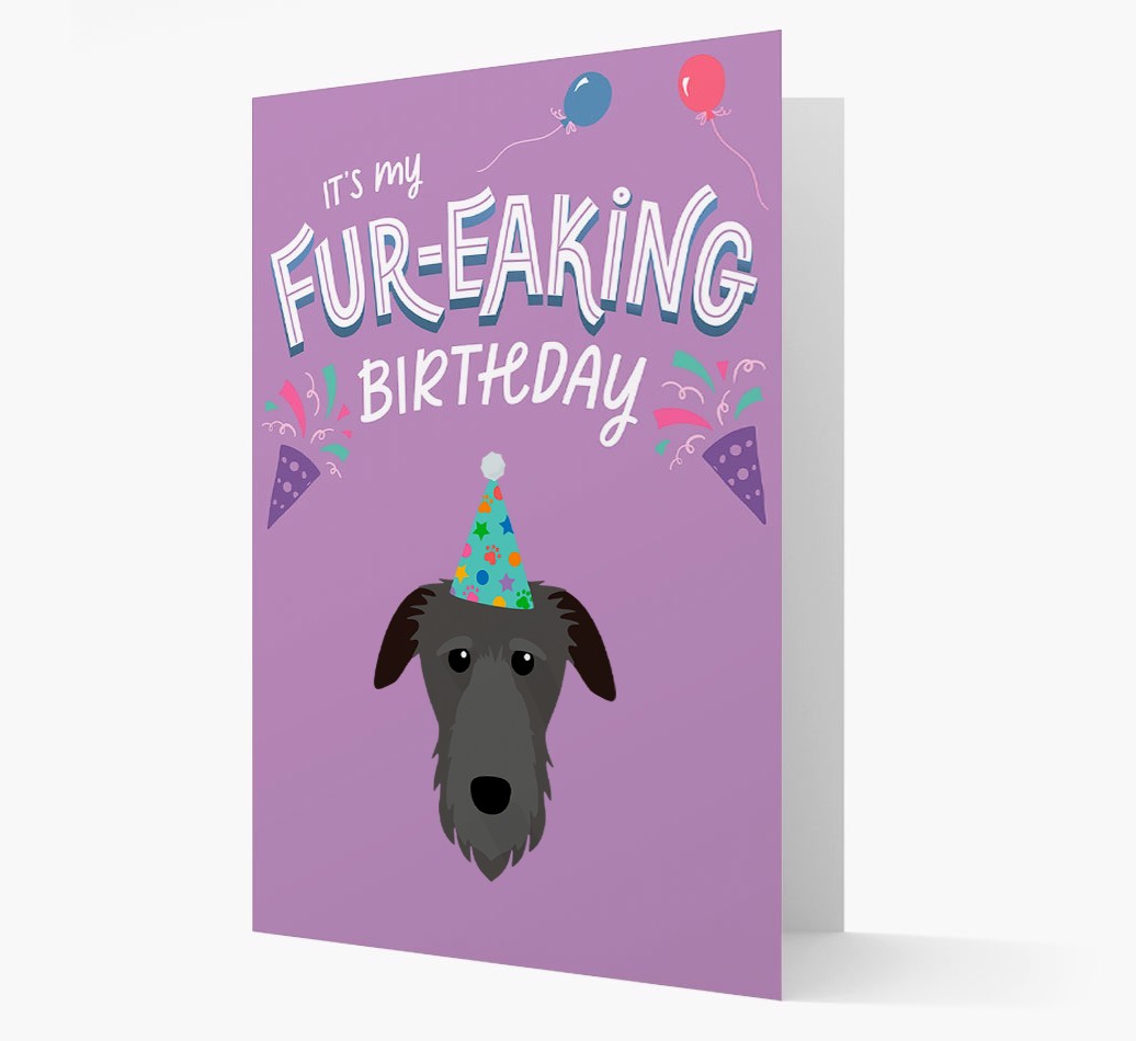 'It's My Fur-eaking Birthday': Personalised {breedFullName} Card