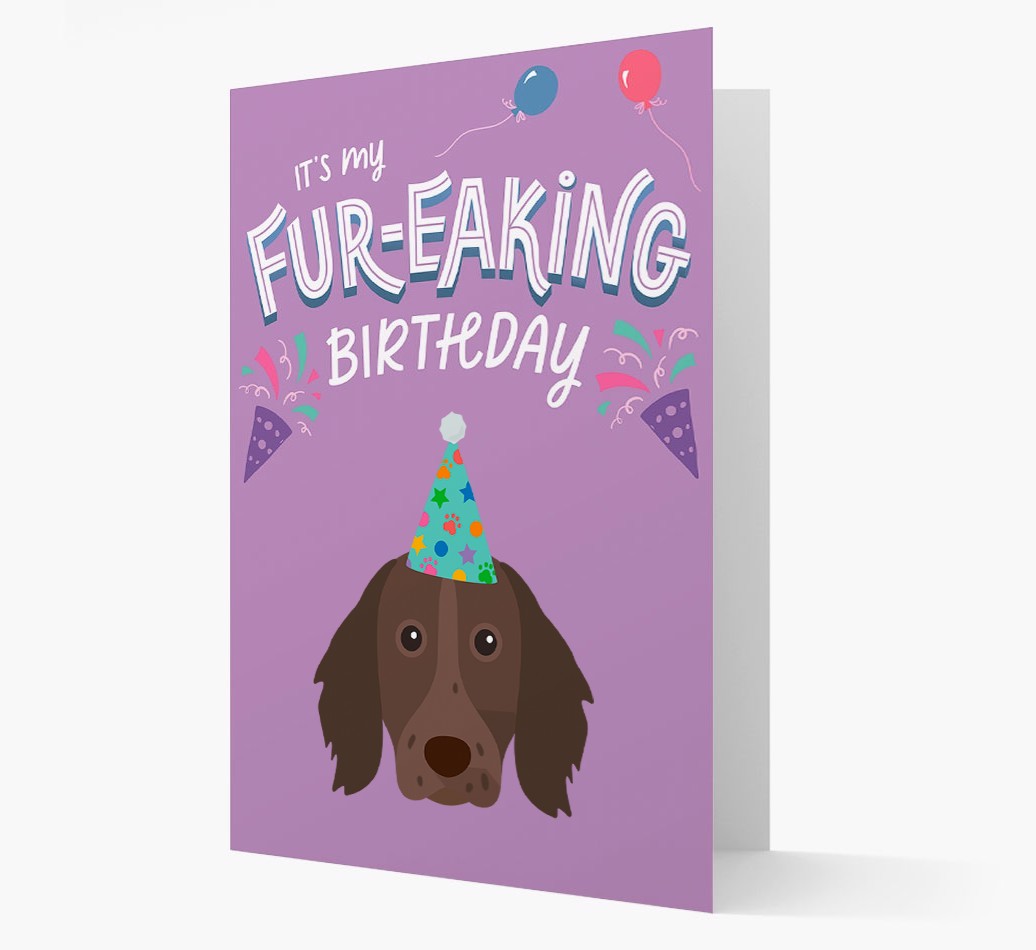 'It's My Fur-eaking Birthday': Personalised {breedFullName} Card