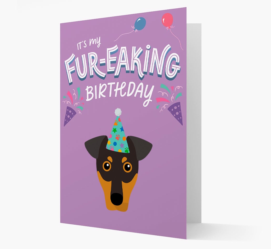 'It's My Fur-eaking Birthday': Personalised {breedFullName} Card