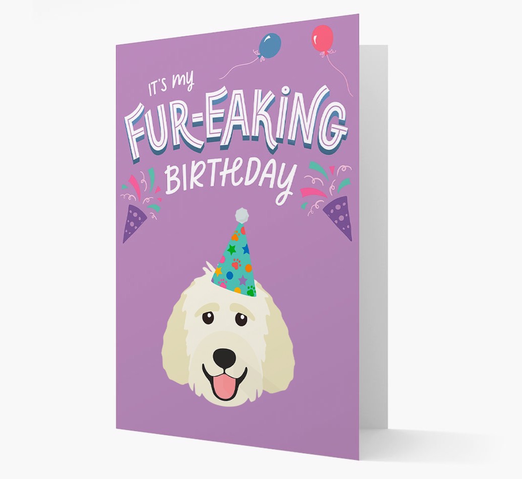 'It's My Fur-eaking Birthday': Personalised {breedFullName} Card