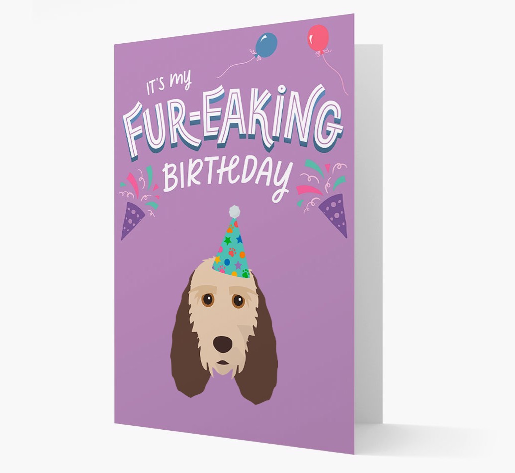 'It's My Fur-eaking Birthday': Personalised {breedFullName} Card