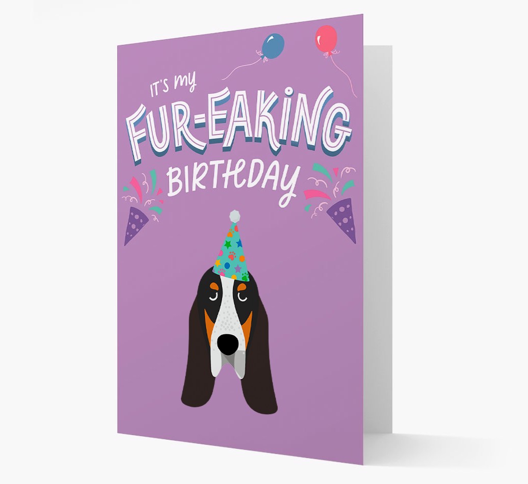 'It's My Fur-eaking Birthday': Personalised {breedFullName} Card