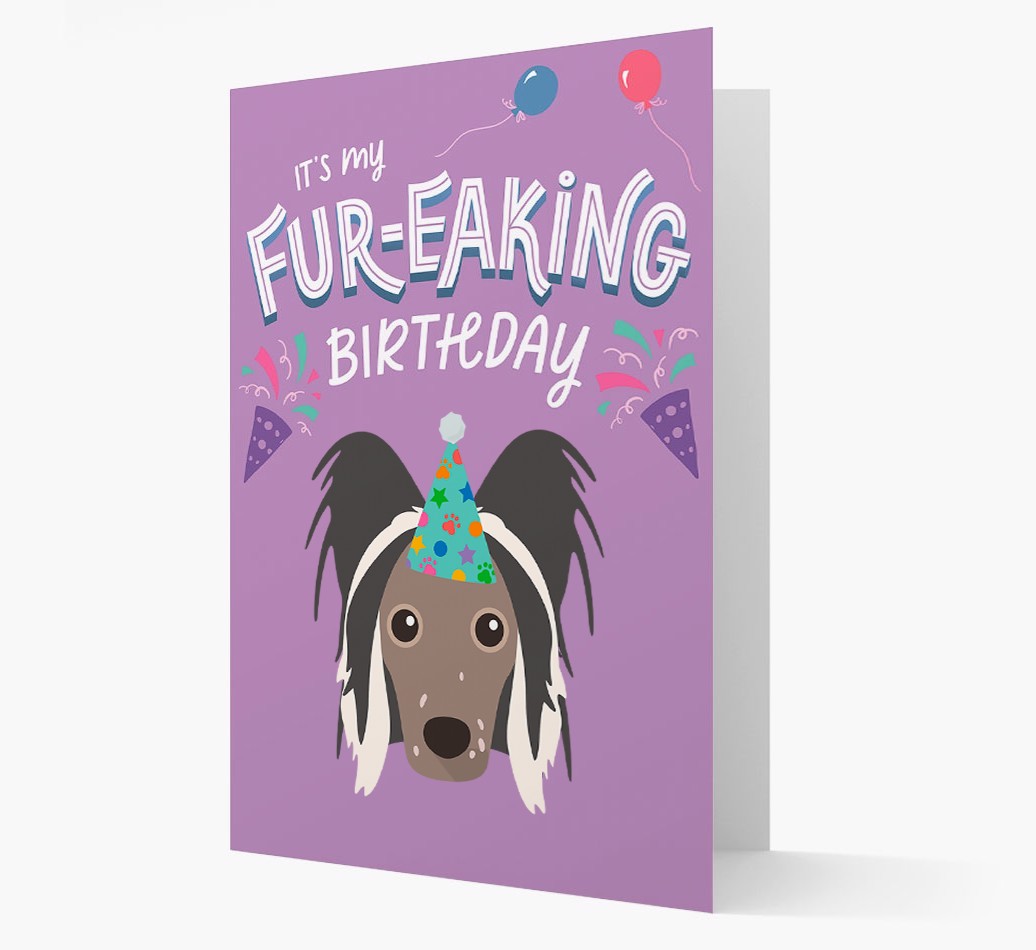 'It's My Fur-eaking Birthday': Personalised {breedFullName} Card