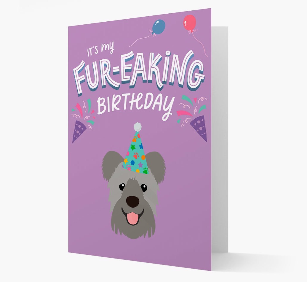 'It's My Fur-eaking Birthday': Personalised {breedFullName} Card