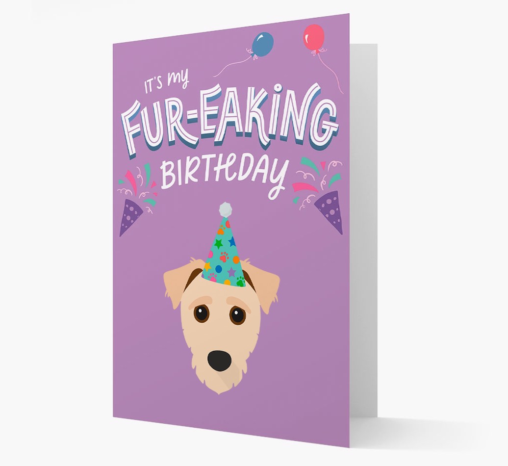 'It's My Fur-eaking Birthday': Personalised {breedFullName} Card