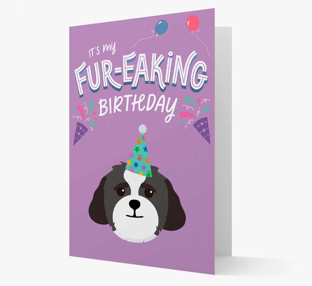 'It's My Fur-eaking Birthday': Personalised {breedFullName} Card