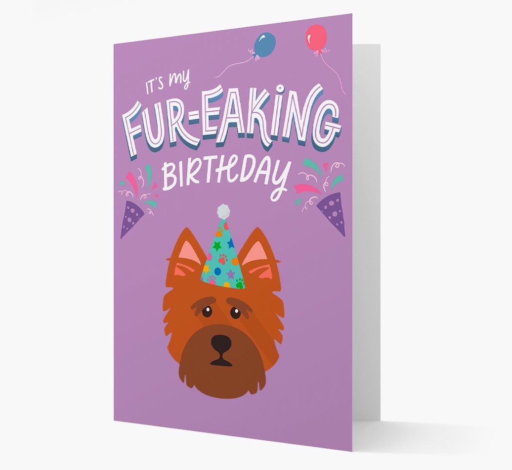 'It's My Fur-eaking Birthday': Personalised {breedFullName} Card
