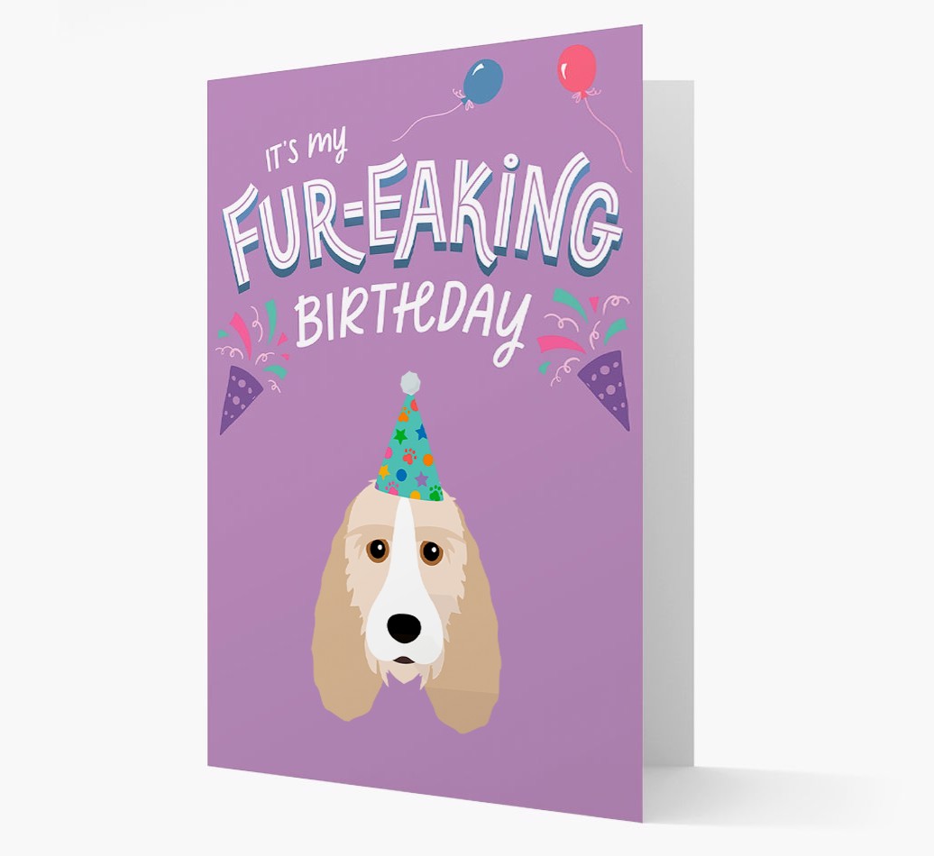 'It's My Fur-eaking Birthday': Personalised {breedFullName} Card