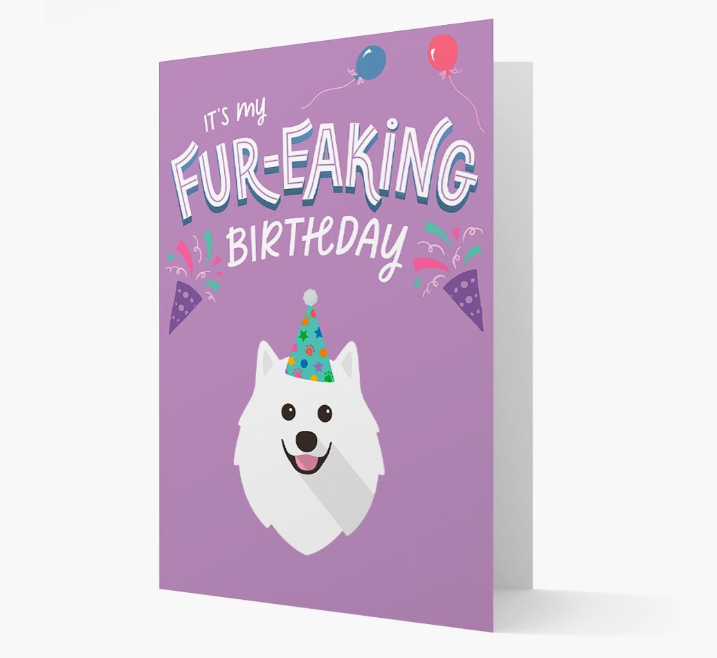 'It's My Fur-eaking Birthday': Personalized {breedFullName} Card