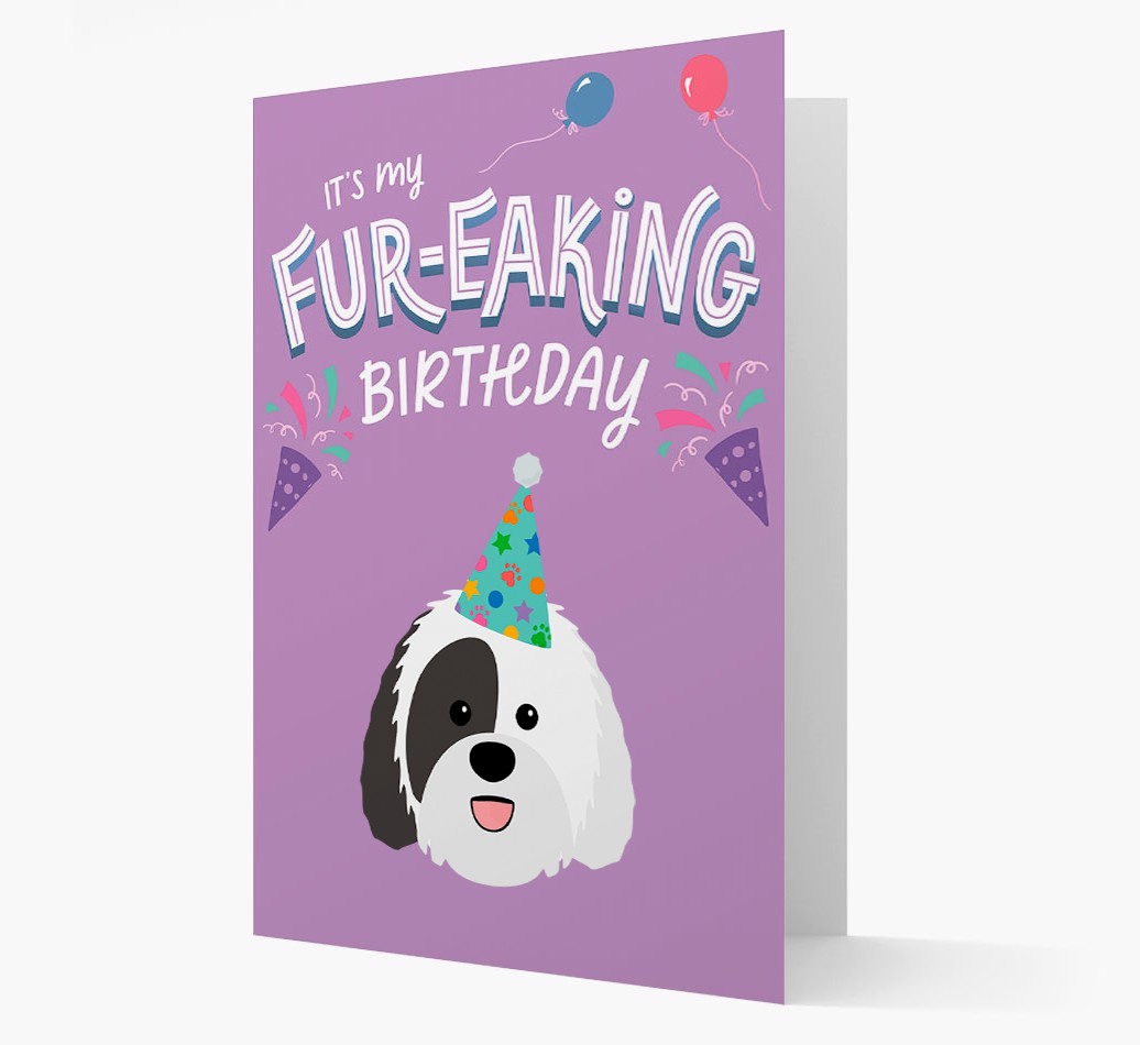 'It's My Fur-eaking Birthday': Personalised {breedFullName} Card