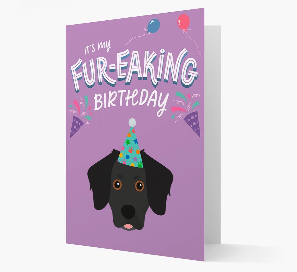 'It's My Fur-eaking Birthday': Personalised {breedFullName} Card