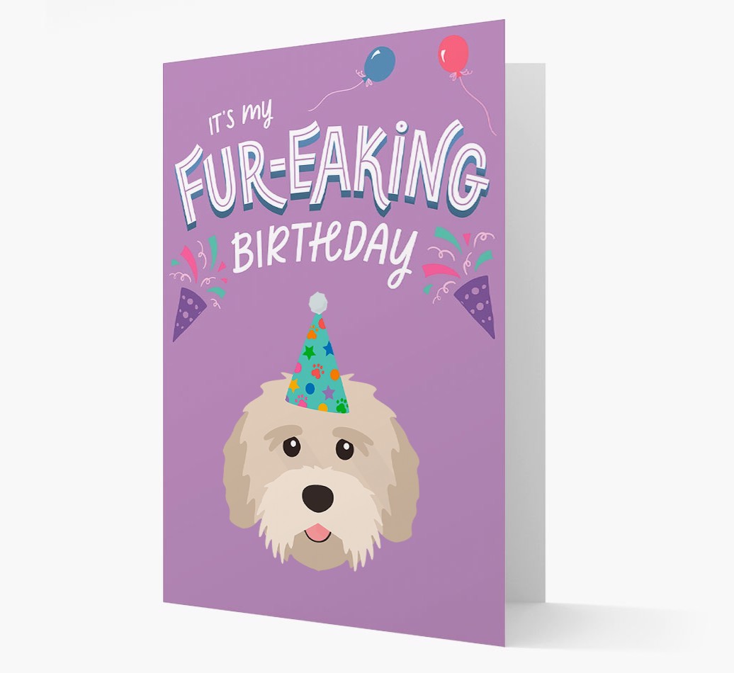 'It's My Fur-eaking Birthday': Personalised {breedFullName} Card