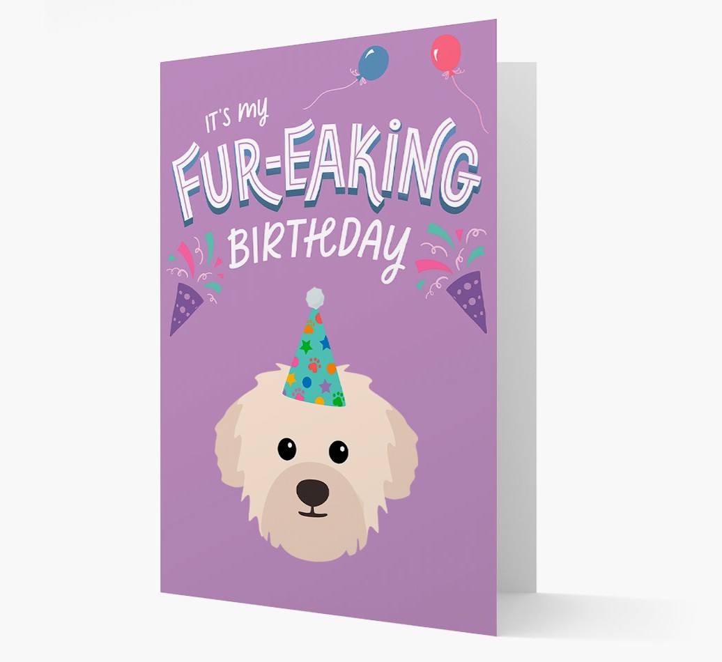 'It's My Fur-eaking Birthday': Personalised {breedFullName} Card