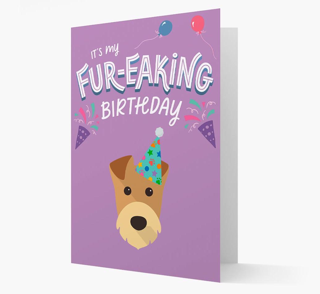 'It's My Fur-eaking Birthday': Personalized {breedFullName} Card