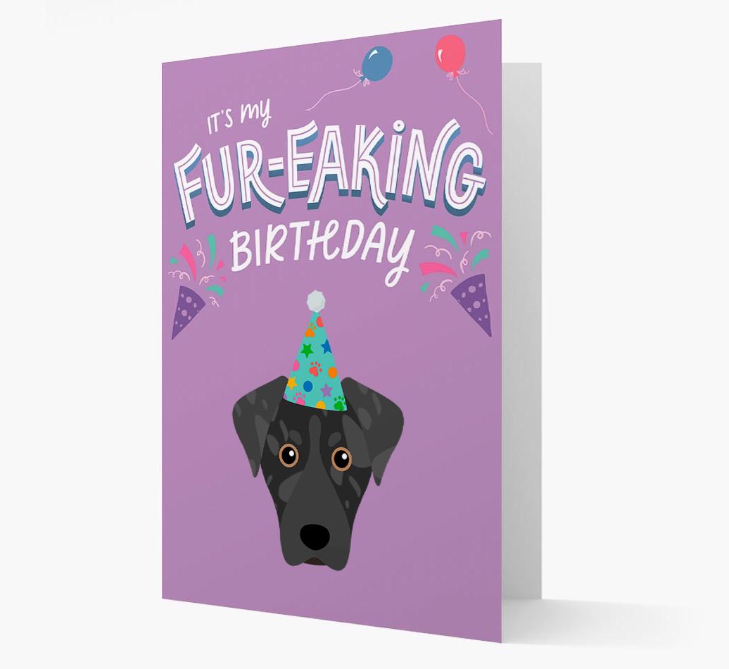 'It's My Fur-eaking Birthday': Personalized {breedFullName} Card
