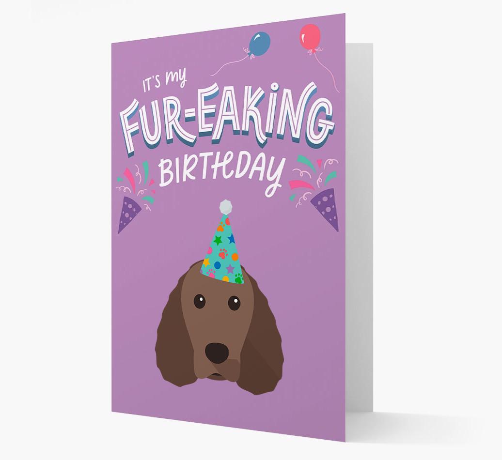 'It's My Fur-eaking Birthday': Personalized {breedFullName} Card